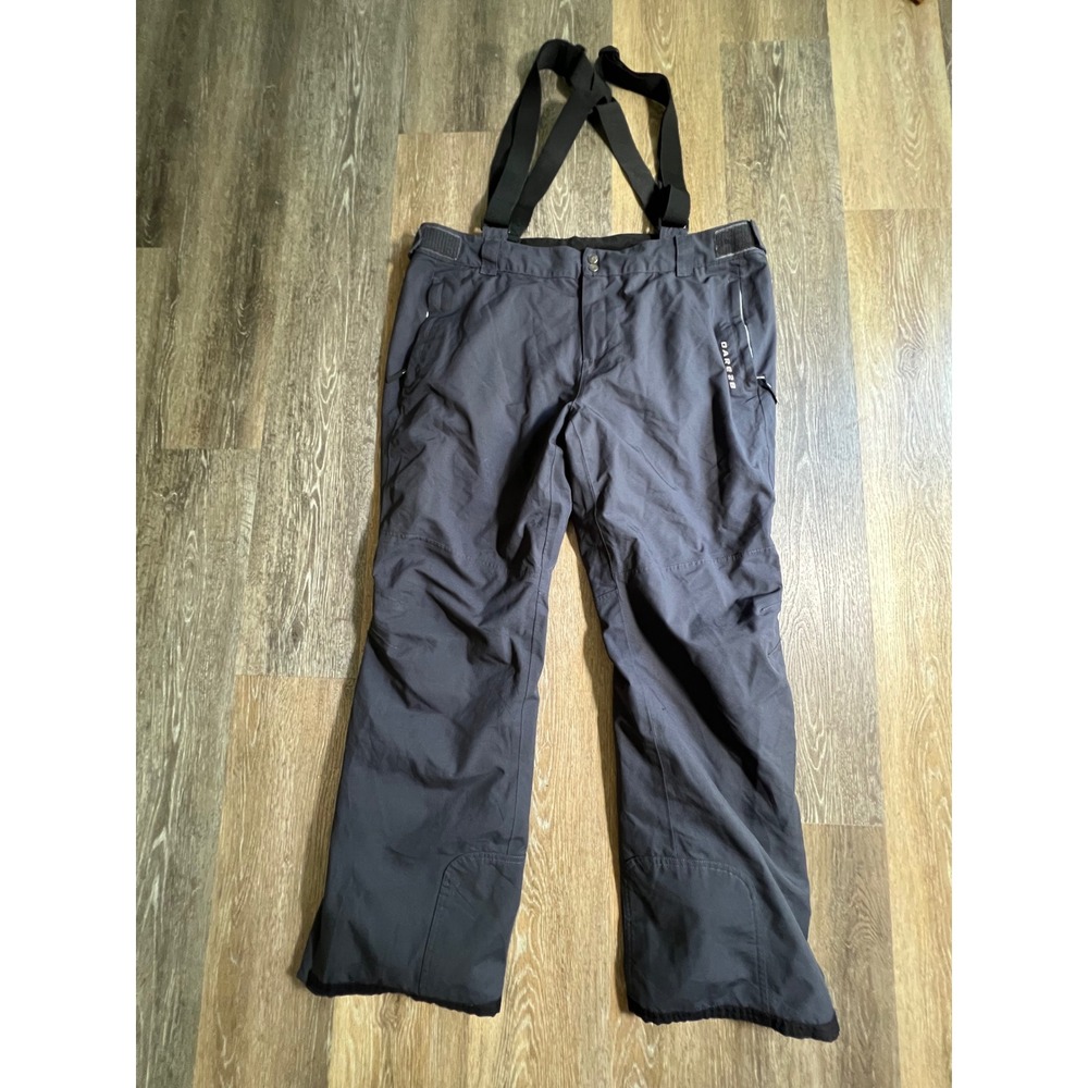 Dare‎ 2b Ski Pants Mens XXL Charcoal Grey ARED 20000 V02 Stretch Suspenders